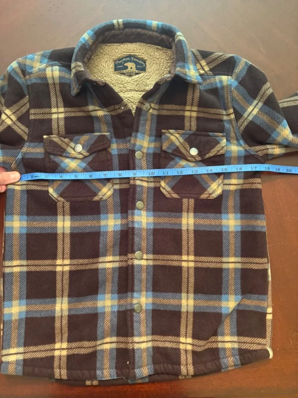 Freedom Foundry Boys Heavyweight Sherpa Lined Fleece Shirt Jacket Boys 10-12